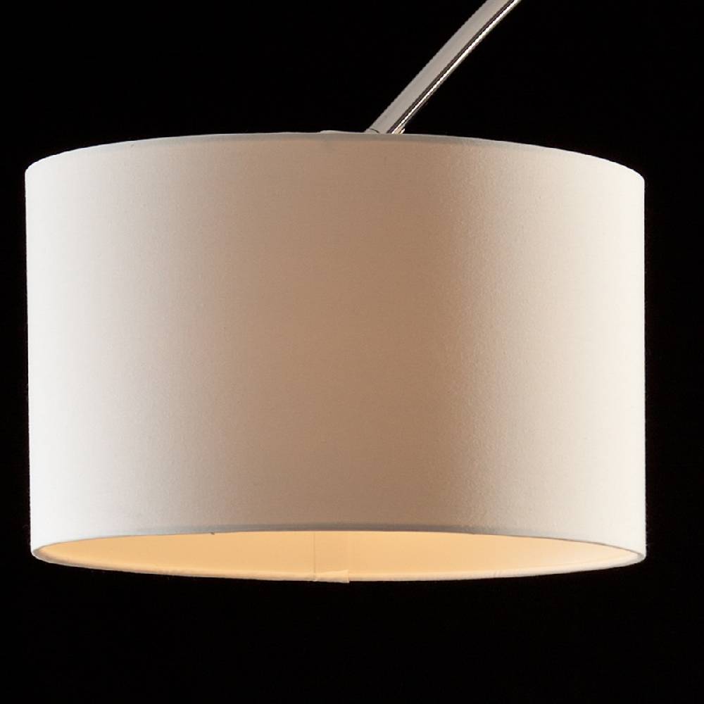 Salesfever Bogenlampe weiß Alumi groß mit Dimmer Begrenzte Freigabe