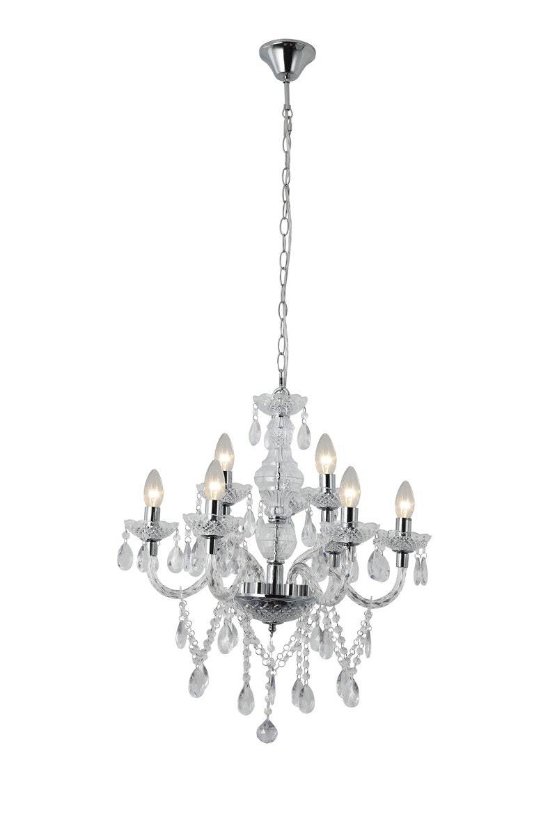 Salesfever Kronleuchter transparent 9-flammig aus Acryl-Glas Luxe Bis zu 65% Rabatt