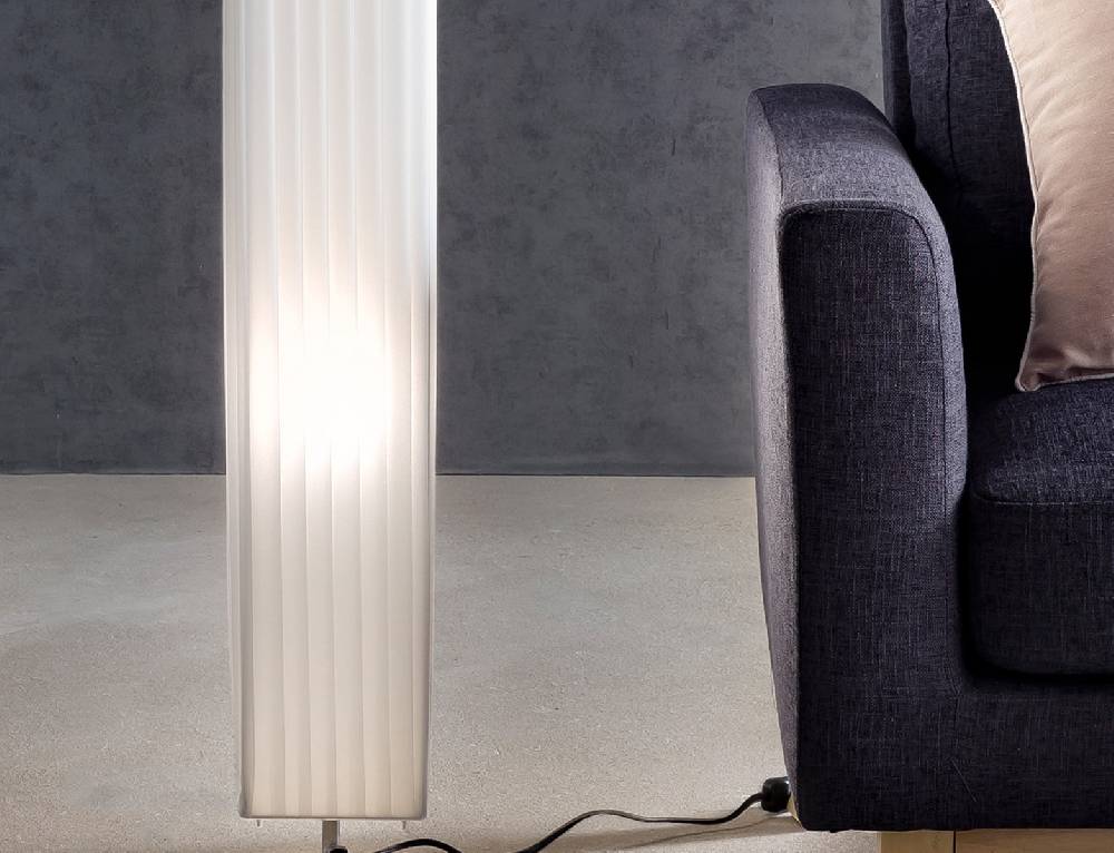 Salesfever Stehlampe eckig 120 cm Stehleuchte im Art Deco Design PARTO Bis zu 55% Rabatt