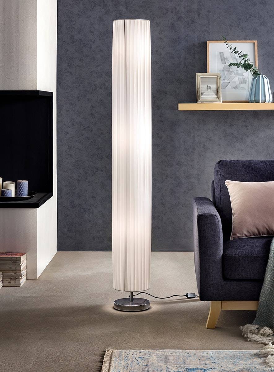 Salesfever Stehlampe rund 160 cm Stehleuchte im Art Deco Design PARTO