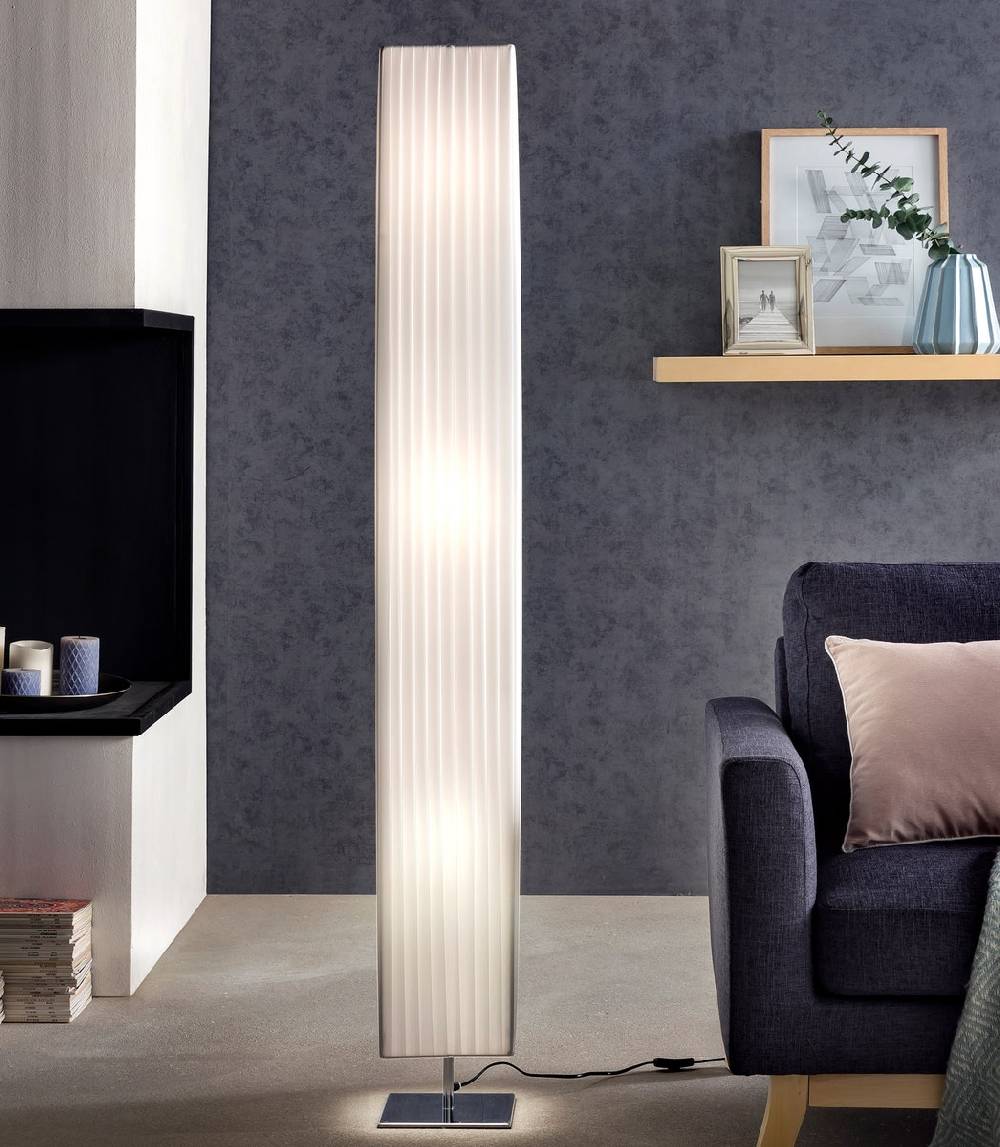 Salesfever Stehlampe eckig 170 cm Stehleuchte im Art Deco Design PARTO Nur noch ein Tag übrig