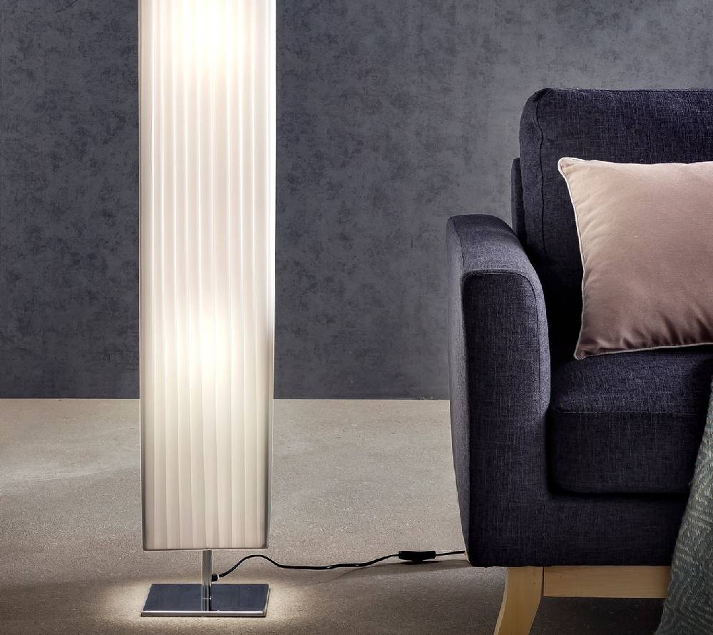 Salesfever Stehlampe eckig 170 cm Stehleuchte im Art Deco Design PARTO Nur noch ein Tag übrig