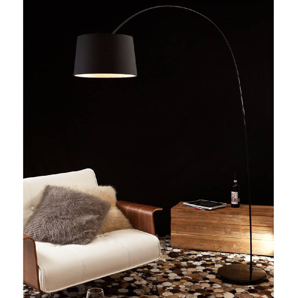 Salesfever Bogenlampe schwarz Necko groß mit Dimmer 50% Rabatt mit kostenlosem Versand