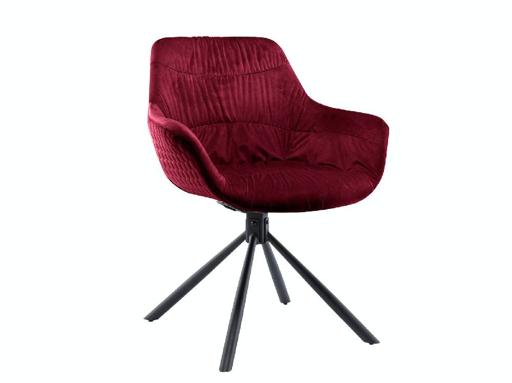 Salesfever Armlehnstuhl mit Wabensteppung Samt Rot Harvey Kostenloser Versand international