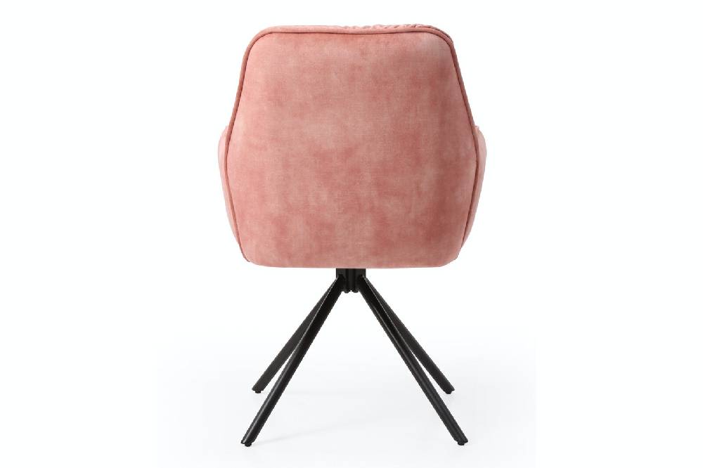 Salesfever Armlehnstuhl Rose mit 360° Drehfunktion Vintage-Samtvelours Nova Im Verkauf