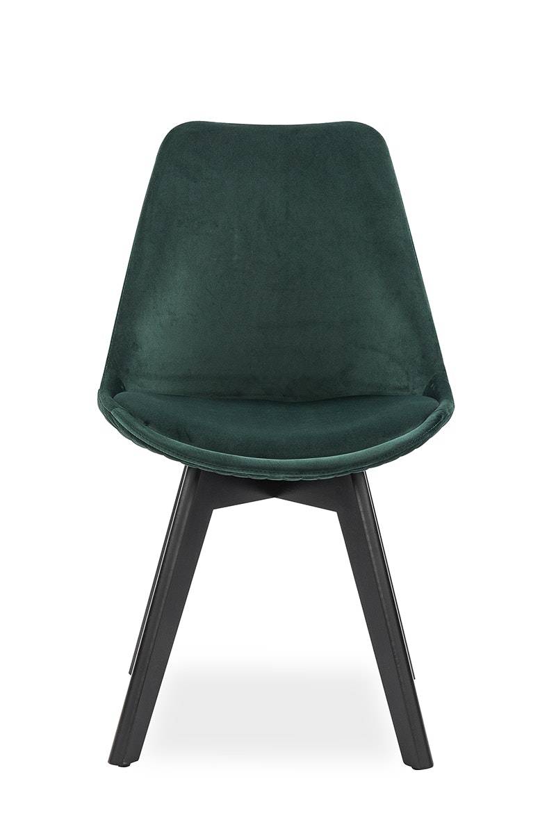 Salesfever Esszimmerstuhl grün 2er Set Samt mit Steppung und Sitzkissen Cleo Flash Sale