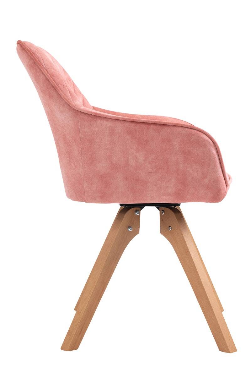 Salesfever Armlehnstuhl Rose Vintage-Samtvelours mit Rautensteppung Mercur Exklusivangebot