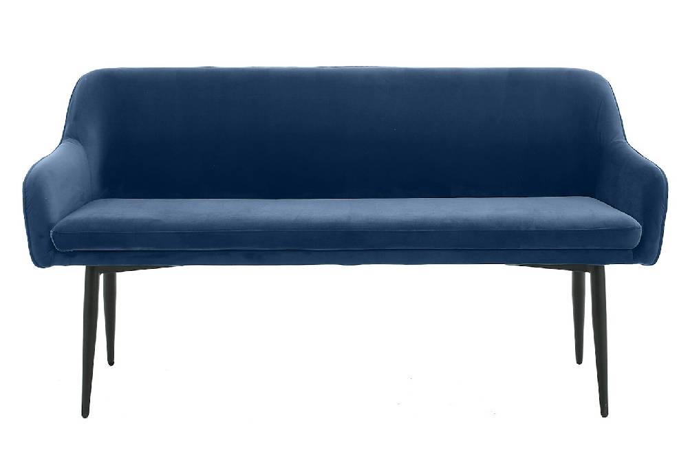 Salesfever Sitzbank 160 cm Samt Blau Finja Begrenzte Freigabe
