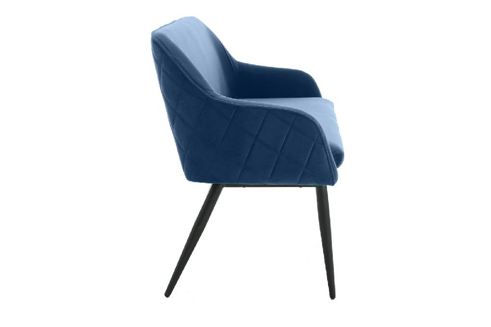 Salesfever Sitzbank 160 cm Samt Blau Finja Begrenzte Freigabe