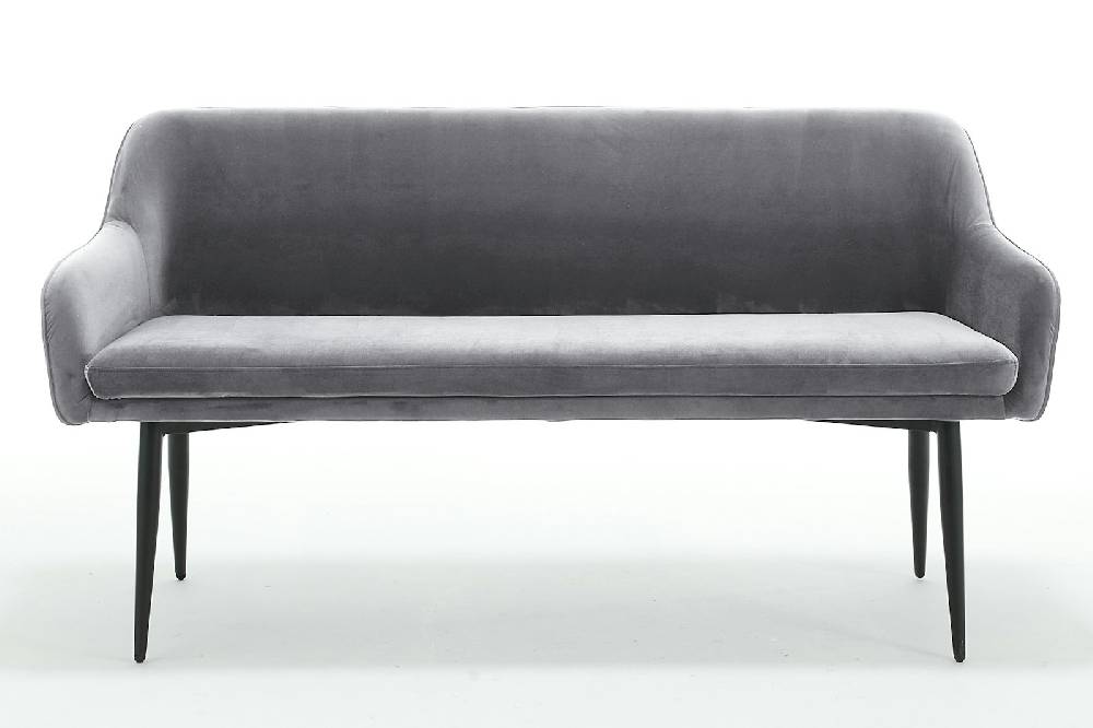 Salesfever Sitzbank 160 cm Samt Grau Finja Letzte 3 Tage