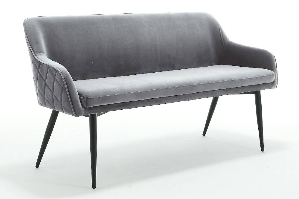 Salesfever Sitzbank 160 cm Samt Grau Finja Letzte 3 Tage