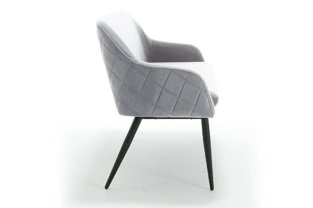 Salesfever Sitzbank 160 cm Samt Grau Finja Letzte 3 Tage