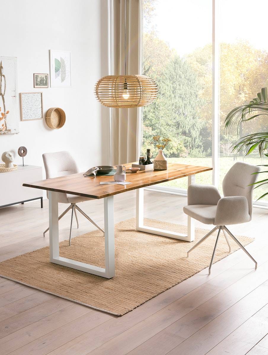Salesfever Esstisch 180x90 cm Akazie 120x80 cm in U-Form Wesley Letzter Tag