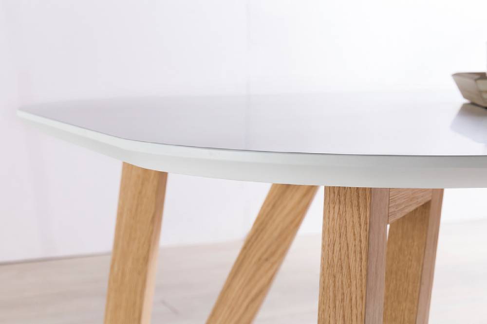 Salesfever Esstisch 120x80 cm Aino weiß Holz stabile Beine Tisch im Angebot