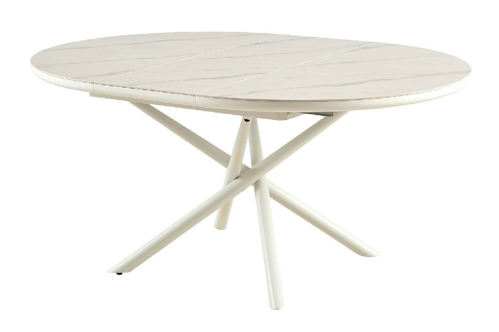 Salesfever Esstisch Ø120 cm Weiß Florence Preisnachlass