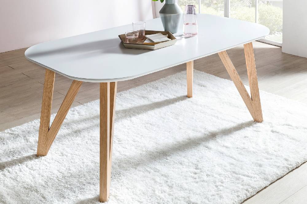 Salesfever Essgruppe gelb 160 x 90 cm weiß Aino 5tlg. Tisch & 4 Stühle Discount Store für neue Produkte