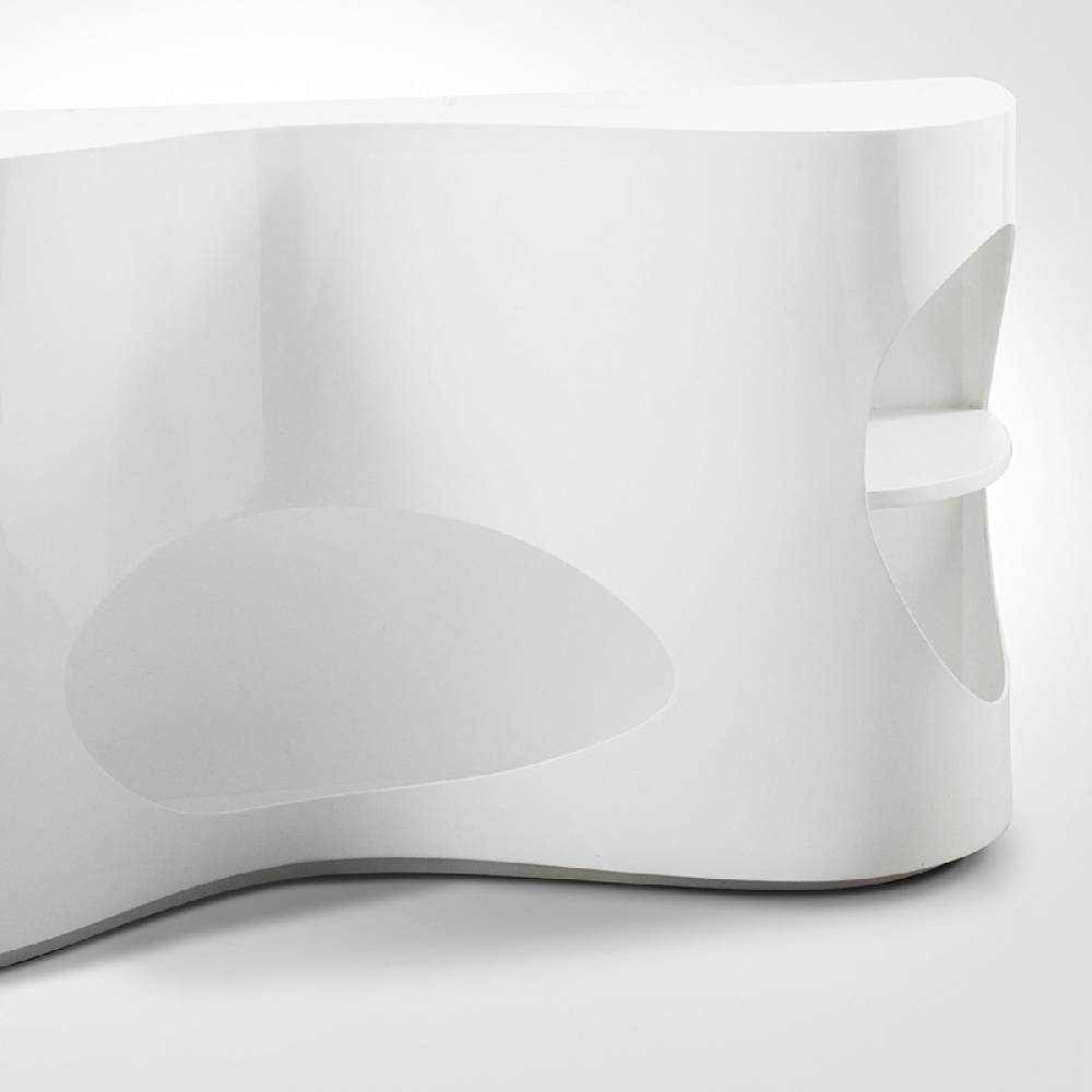 Salesfever Sideboard weiß Hochglanz Tchouc Hochglanz Design Black Friday