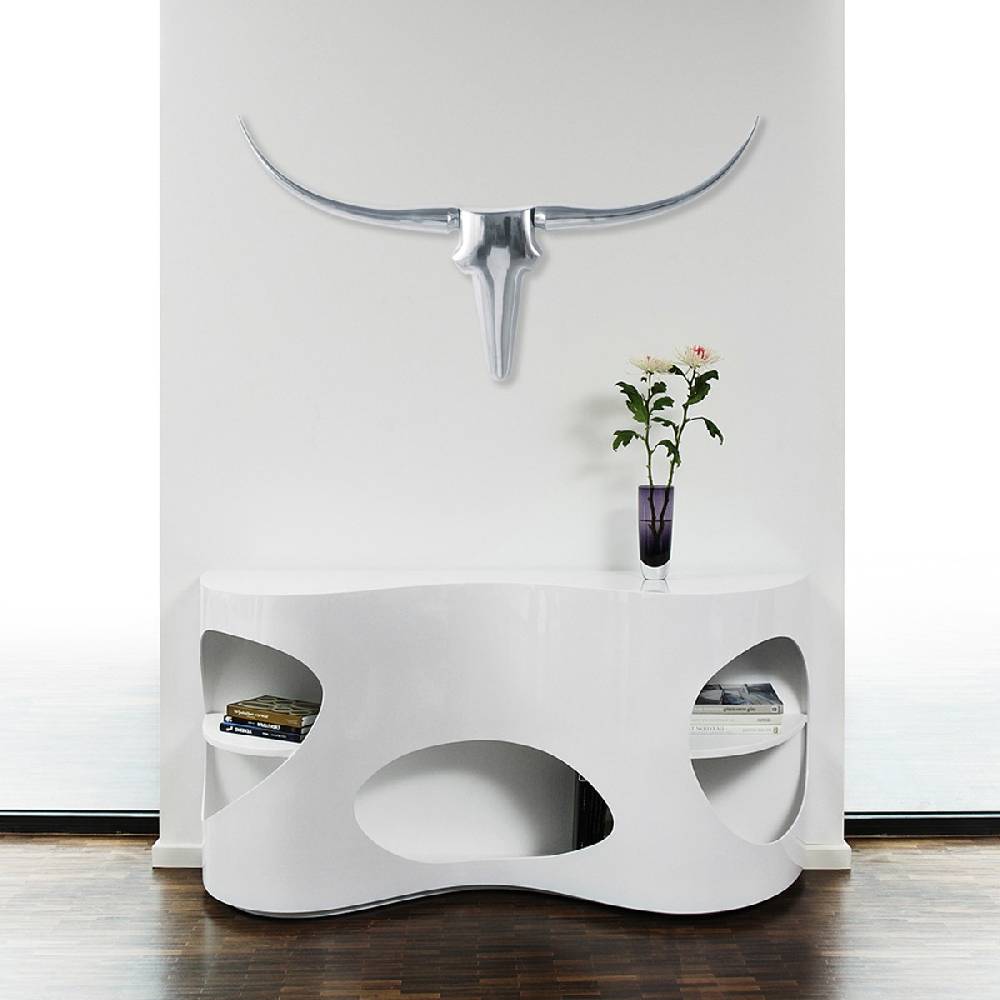 Salesfever Sideboard weiß Hochglanz Tchouc Hochglanz Design Black Friday