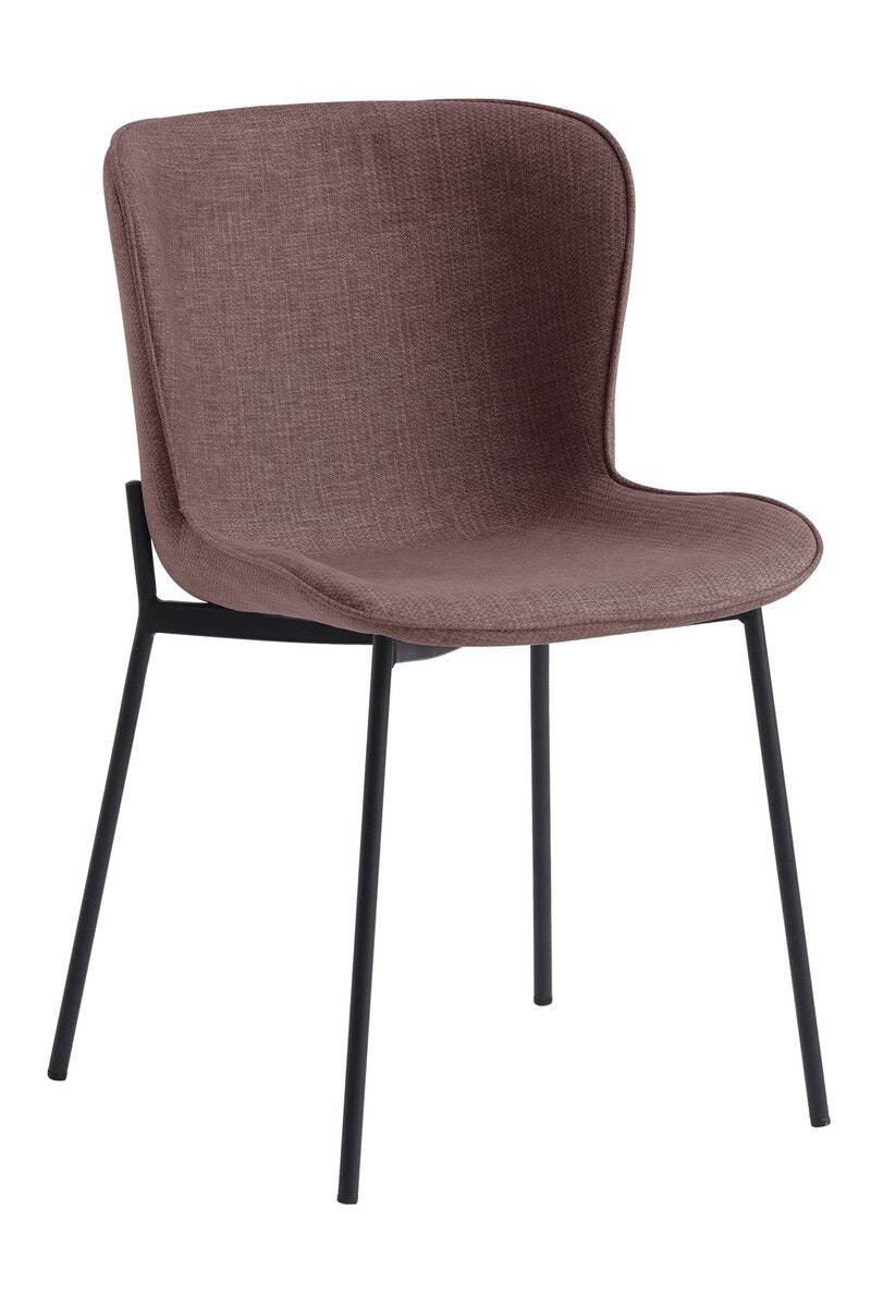 Salesfever Esszimmerstuhl Rot 2er Set Schalensitz mit Strukturstoff Sam Lagerräumung