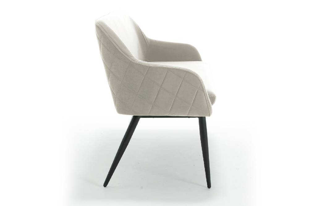 Salesfever Sitzbank 160 cm Samt Creme Finja Neueste Mode