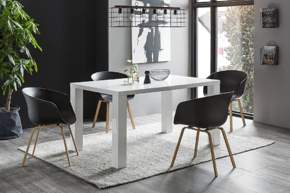 Salesfever Esstisch 200x100 cm Luke weiß Hochglanz Zeitlich begrenztes Angebot