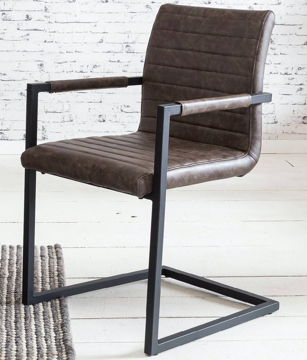 Salesfever Baumkantentisch Stühle dunkelbraun 180 cm massiv NATUR 5tlg ALESSIA Riesige Ersparnisse