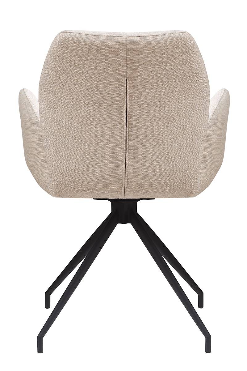 Salesfever Armlehnstuhl mit 180° Drehfunktion Beige Alice Online Outlet