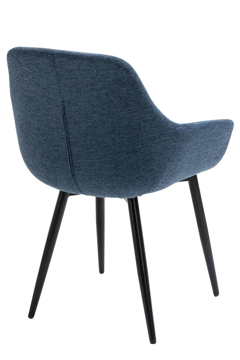 Salesfever Armlehnstuhl Dunkelblau 2er Set Strukturstoff Leo Tägliche Deals
