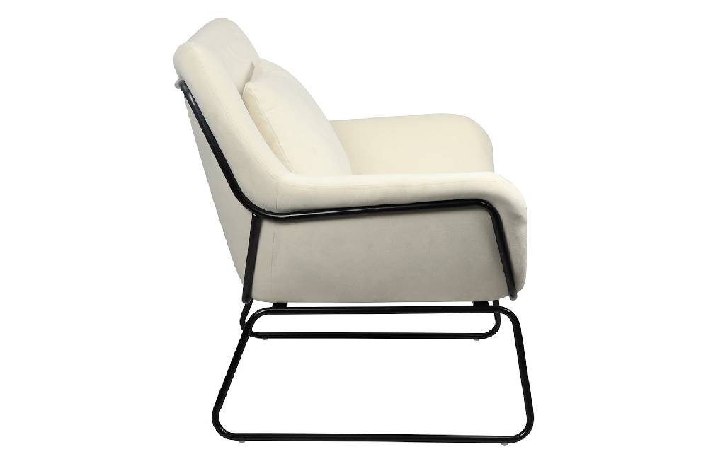 Salesfever Relaxsessel Beige mit Samtbezug Caiden VIP-Rabatte