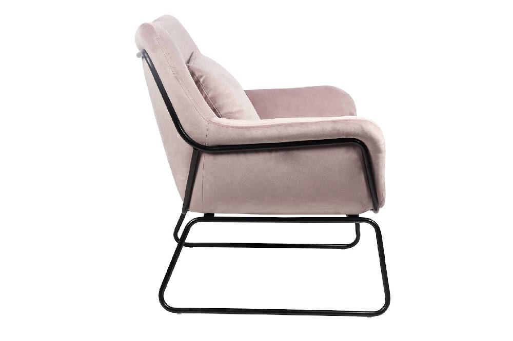 Salesfever Relaxsessel Rose mit Samtbezug Caiden Tiefpreis