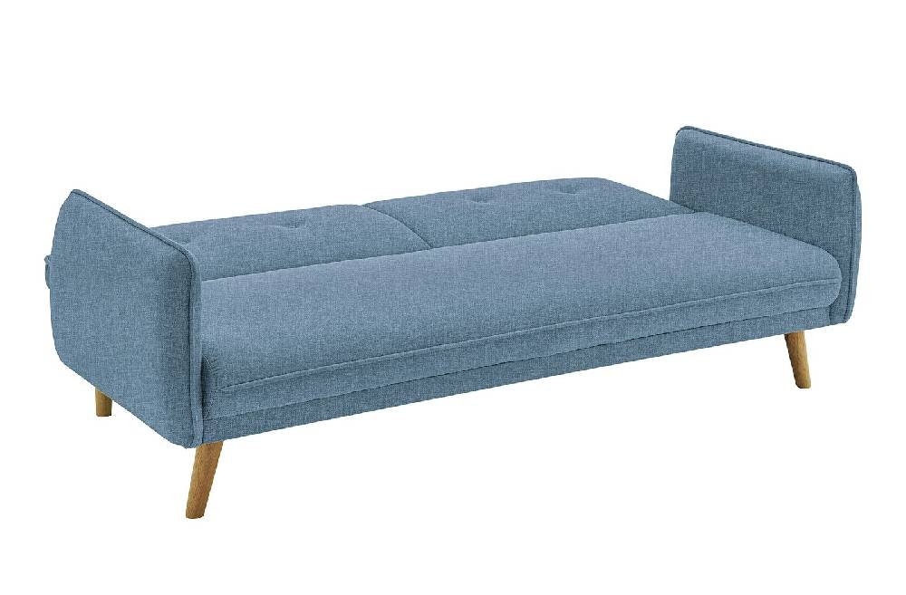 Salesfever 3-Sitzer Sofa Strukturstoff fein Blau Clik Clak Begrenzte Freigabe