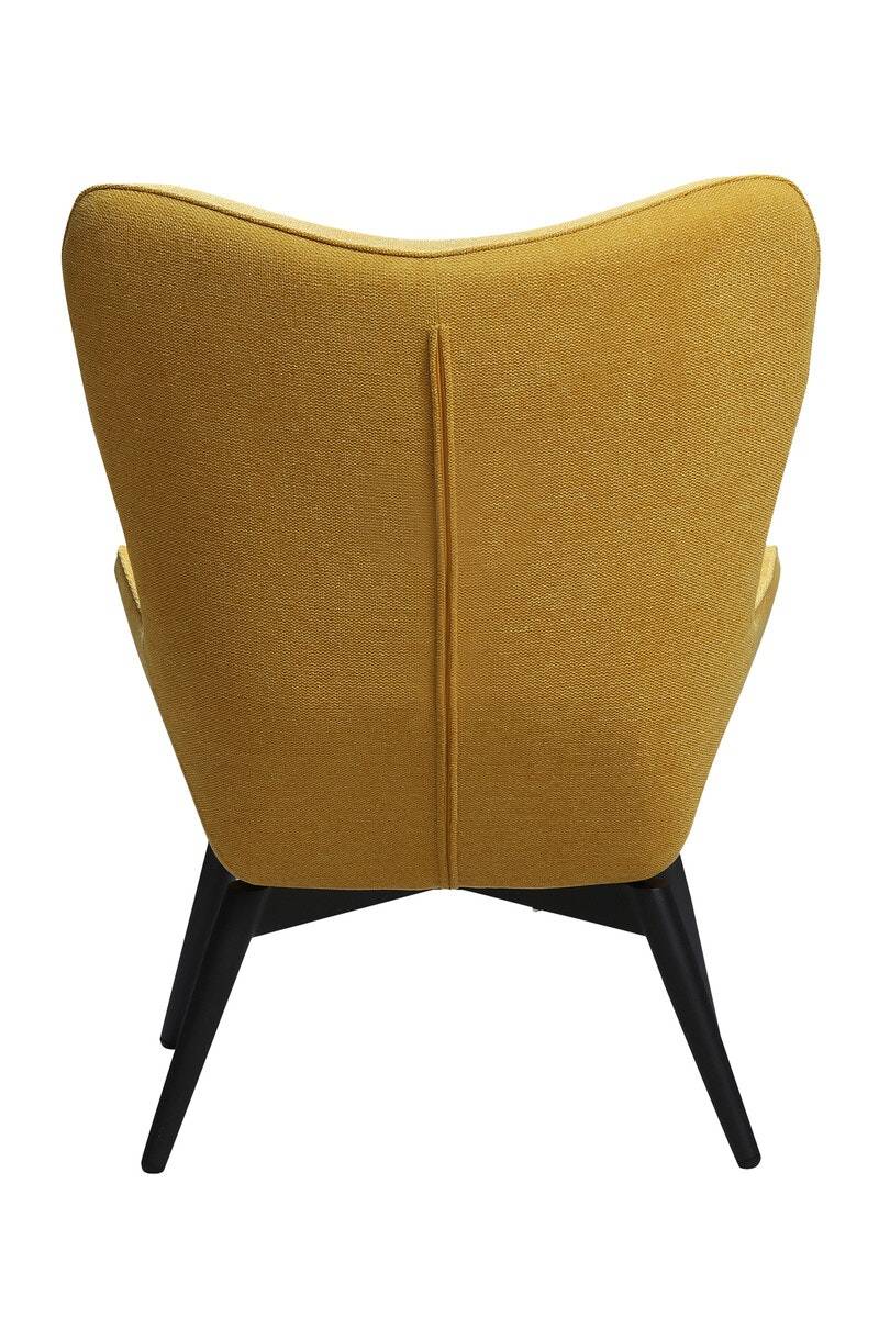 Salesfever Polstersessel gelb aus Strukturstoff ergonomische Form Anjo Im Verkauf