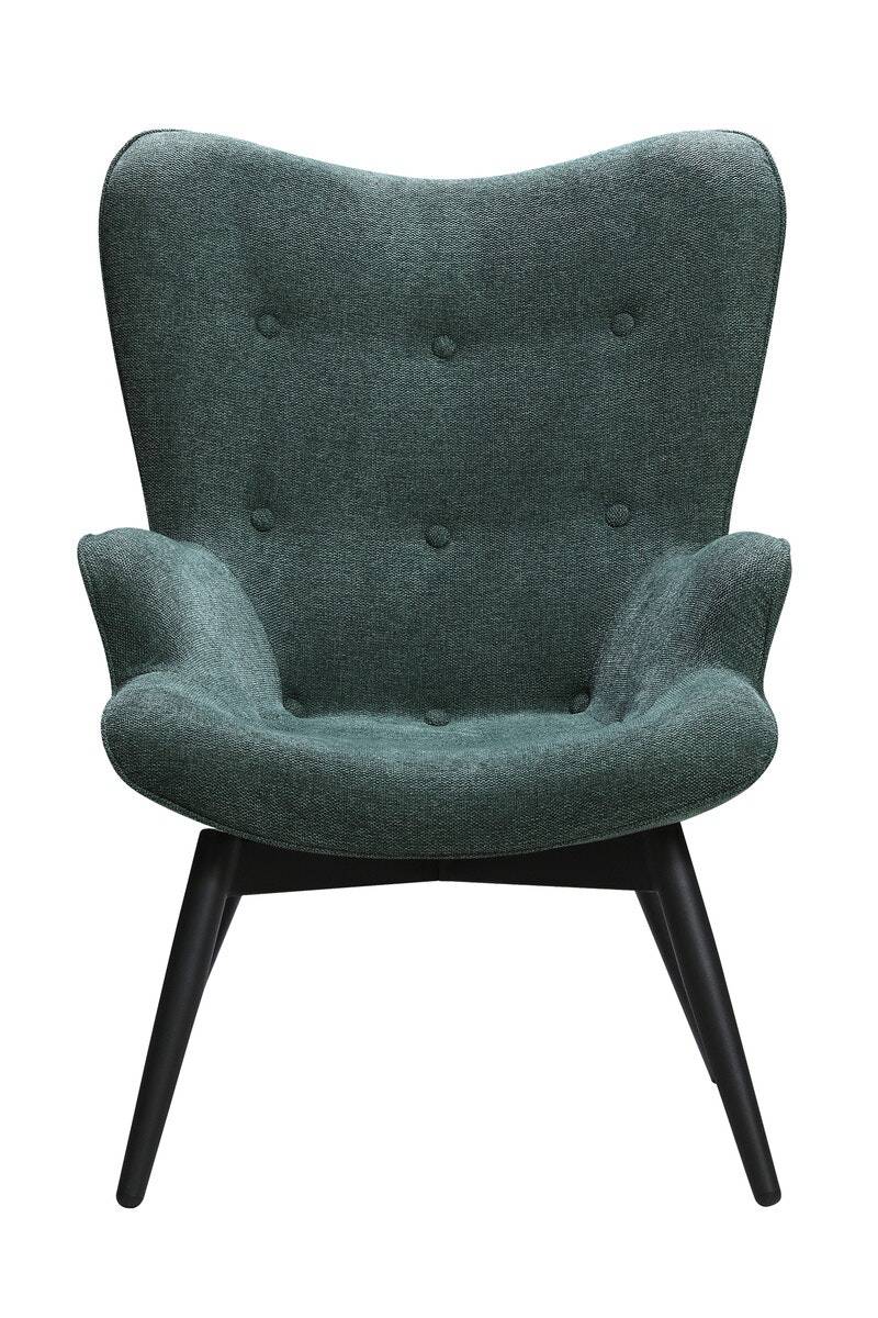 Salesfever Polstersessel tannengrün aus Strukturstoff ergonomische Form Anjo 50% Rabatt für begrenzte Zeit