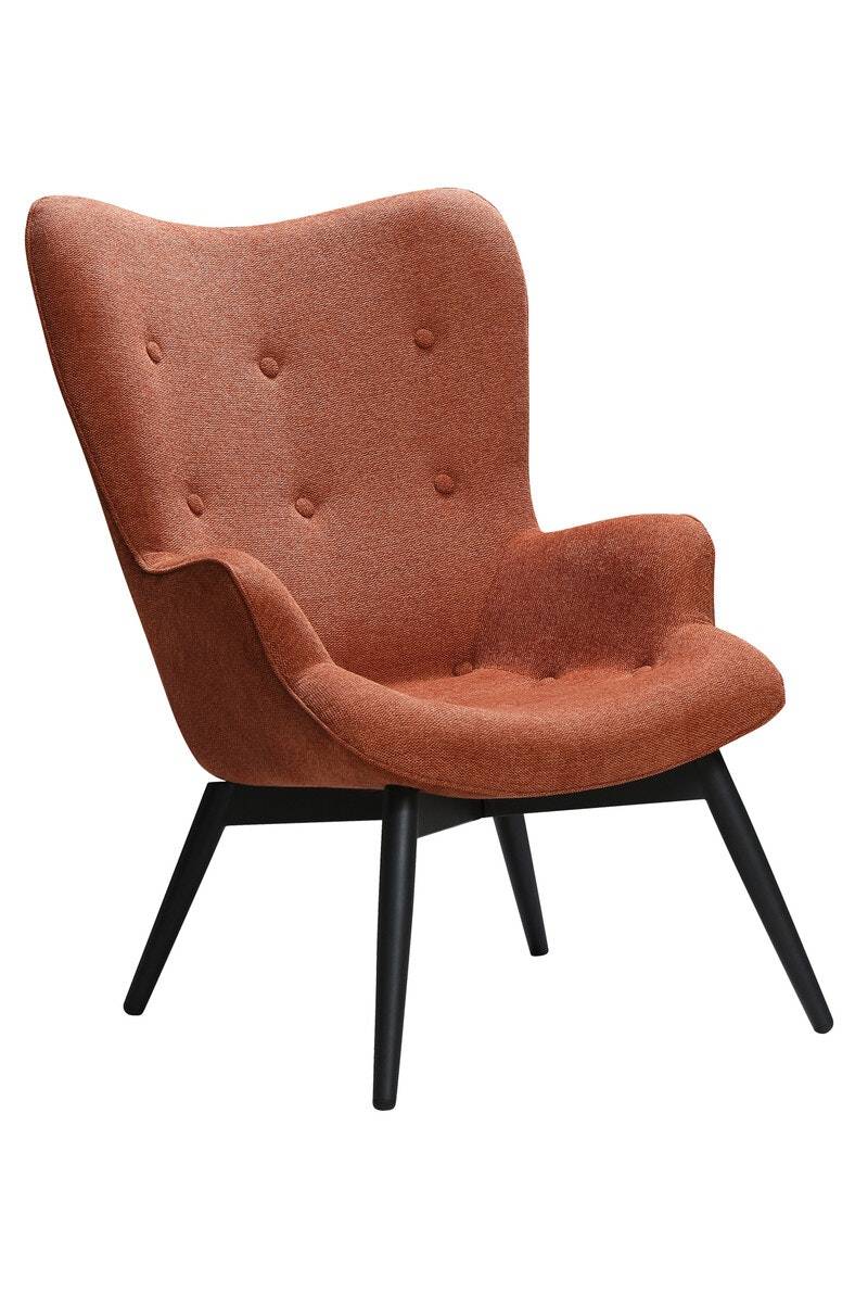 Salesfever Polstersessel kupfer aus Strukturstoff ergonomische Form Anjo Rabatte dieses Monats
