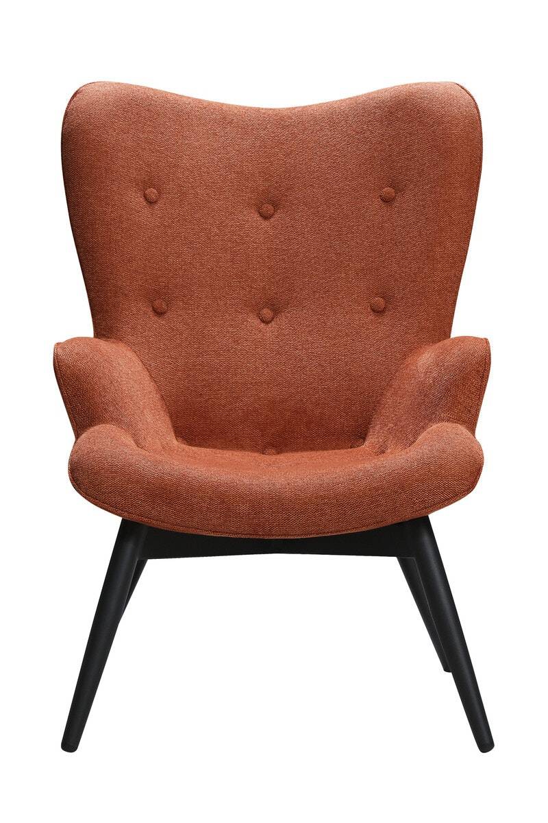 Salesfever Polstersessel kupfer aus Strukturstoff ergonomische Form Anjo Rabatte dieses Monats