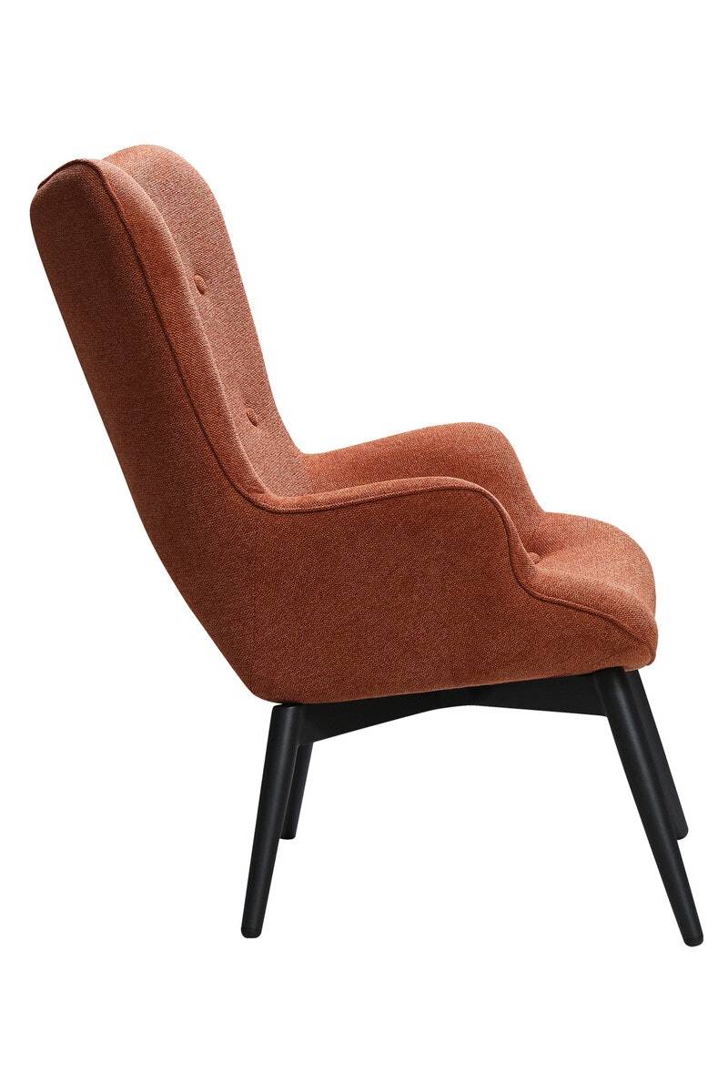 Salesfever Polstersessel kupfer aus Strukturstoff ergonomische Form Anjo Rabatte dieses Monats
