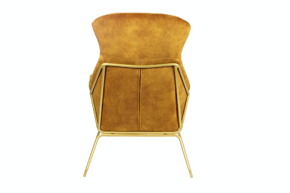 Salesfever Relaxsessel Gold aus Samtvelours Chester Outlet
