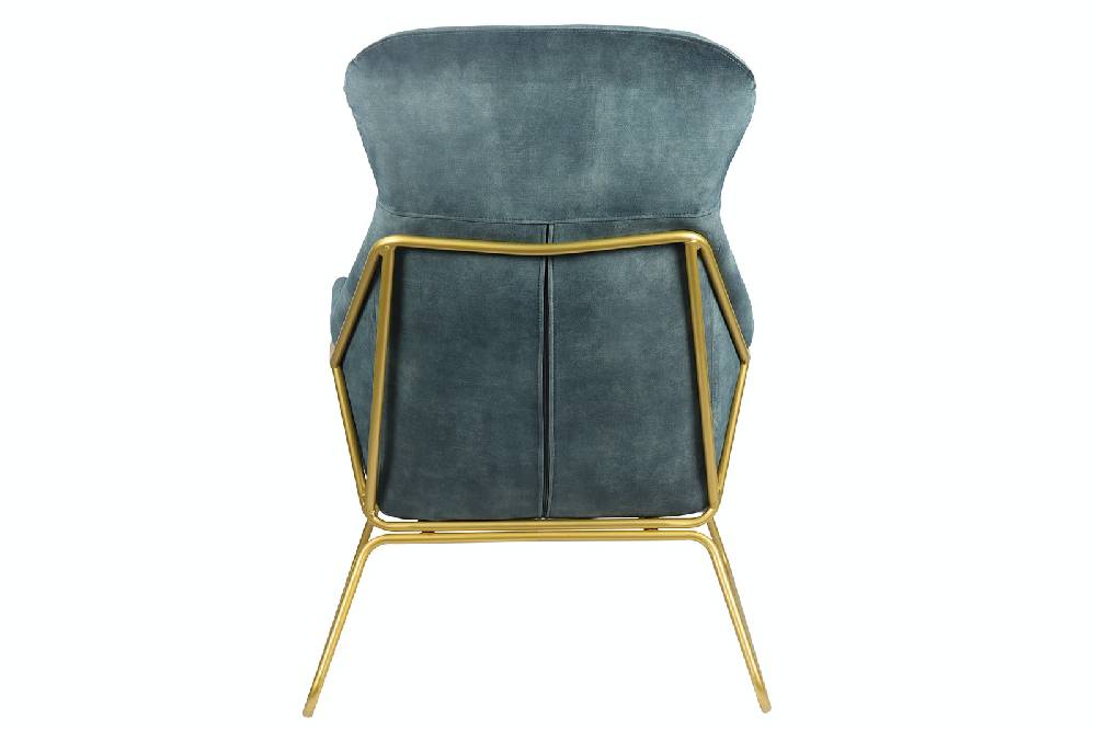 Salesfever Relaxsessel Blau aus Samtvelours Chester Verkauf