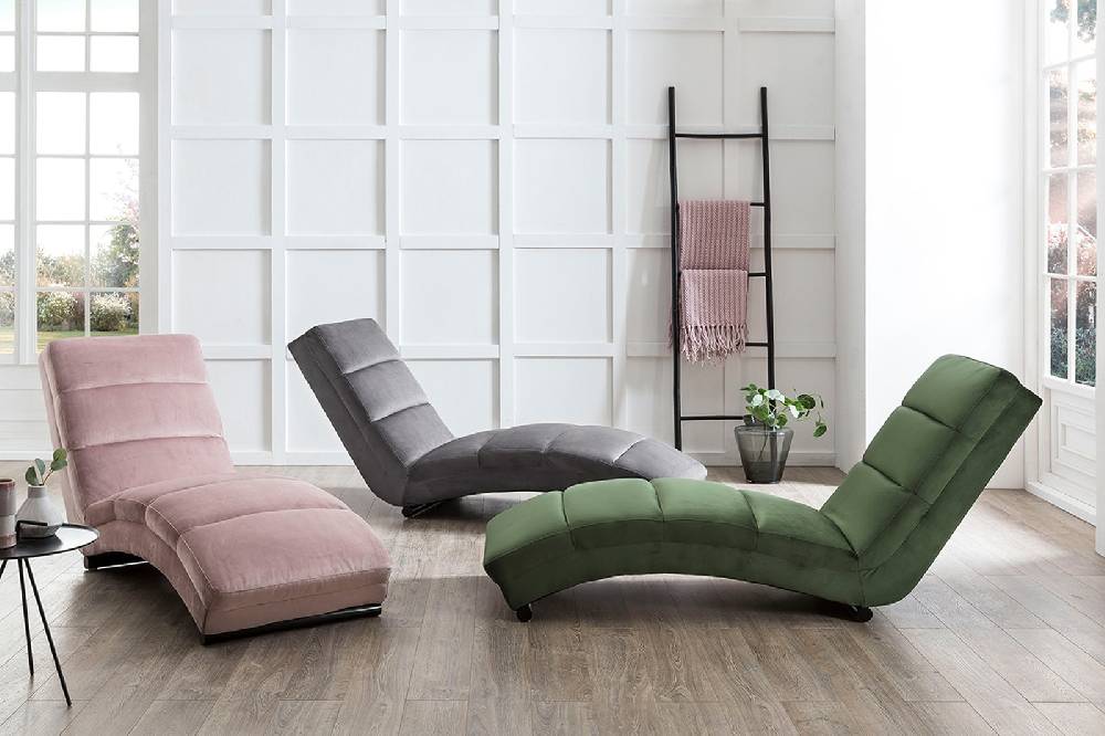 Salesfever Designer rose Relaxliege aus Samtbezug Sento Meist gekauft