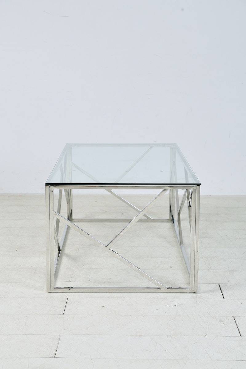Salesfever Couchtisch Silber 120x60 cm Orion Online Shopping