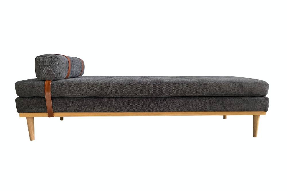 Salesfever Daybed Anthrazit Strukturstoff William Osterangebot