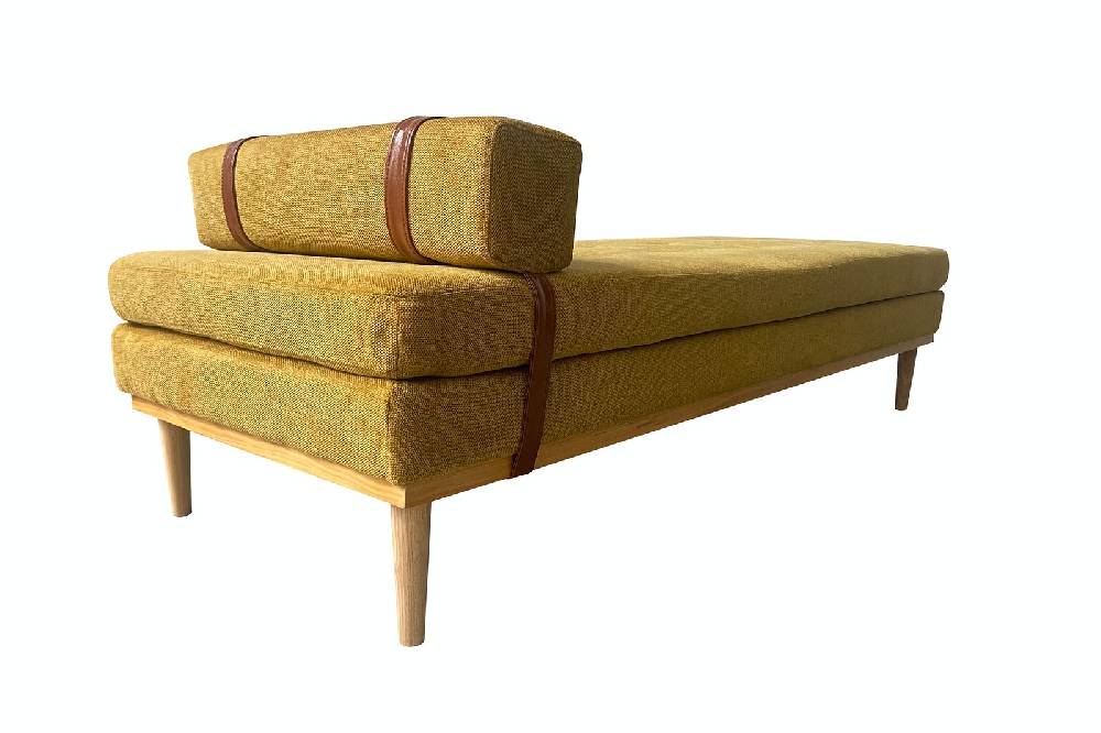 Salesfever Daybed Gelb Strukturstoff William Muttertagsangebot