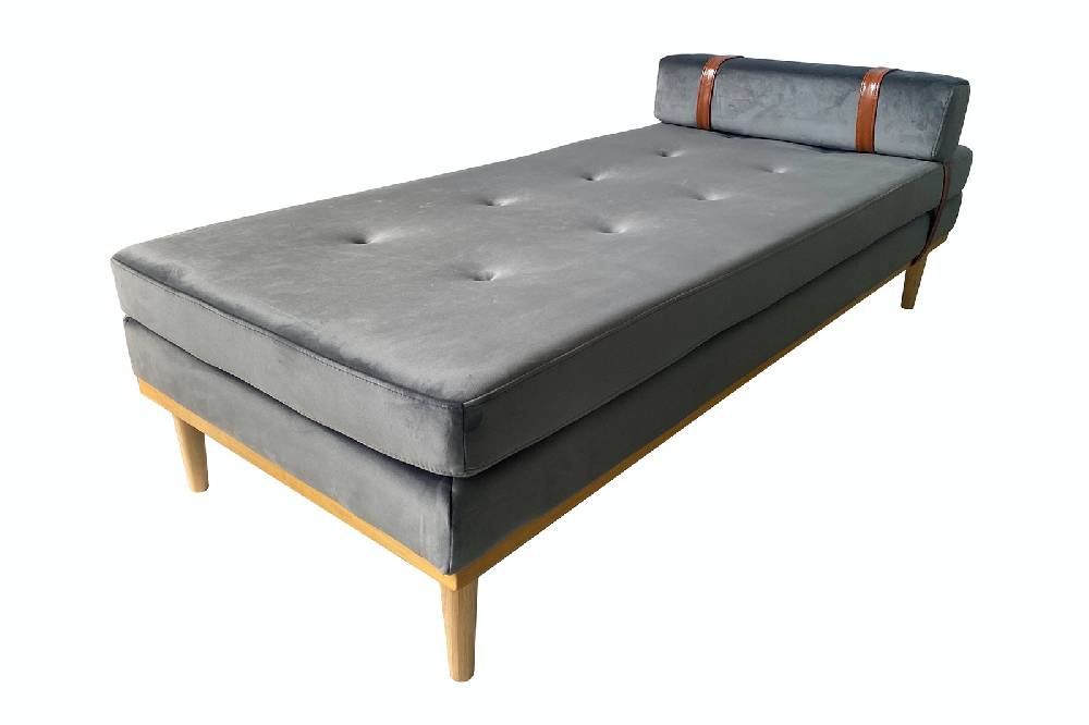 Salesfever Daybed Grau Samt William Vatertagsangebot