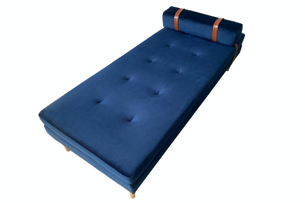 Salesfever Daybed Blau Samt William Valentinstagsangebot