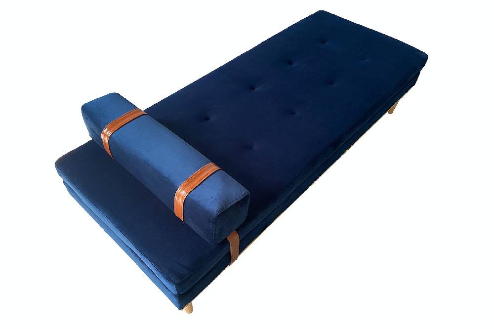 Salesfever Daybed Blau Samt William Valentinstagsangebot