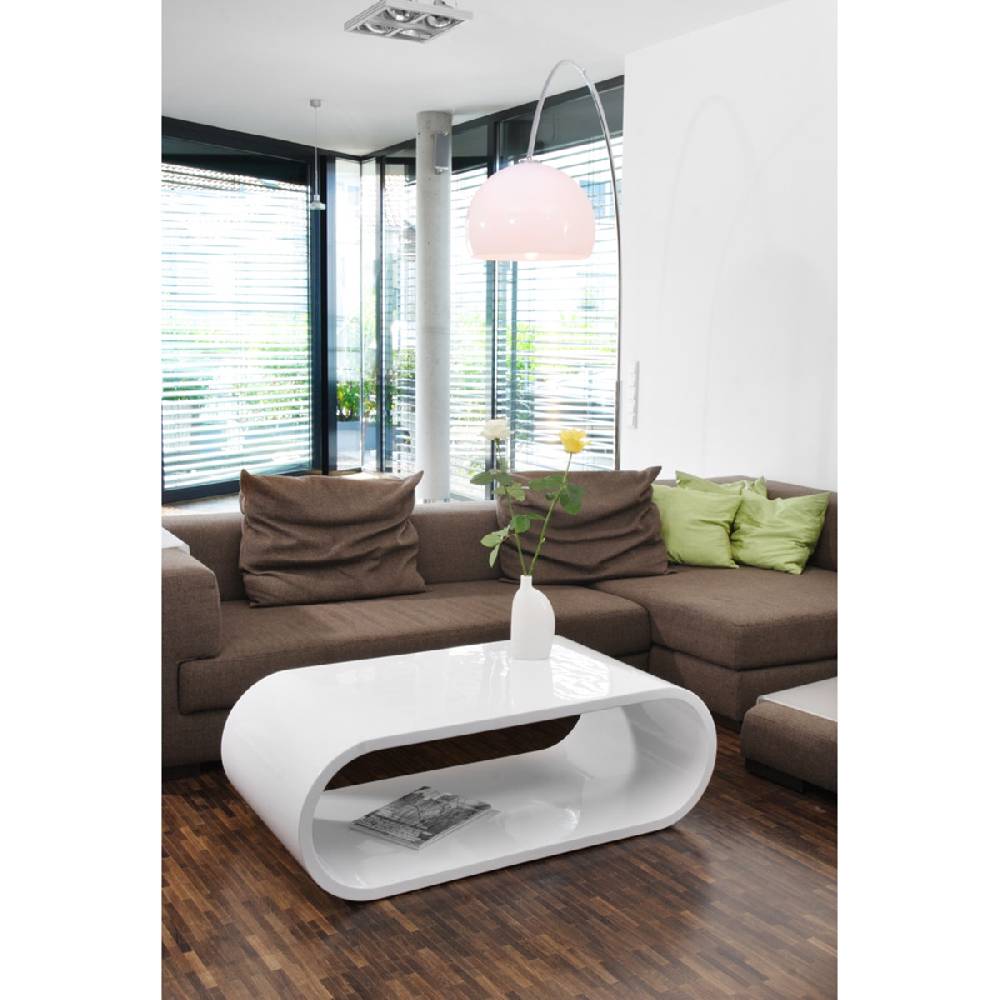 Salesfever Couchtisch weiß Finio 120x60 cm oval Jubiläumsangebot