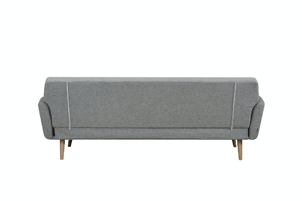 Salesfever Schlafsofa Hellgrau Strukturstoff fein Trosa Super Sparpreis