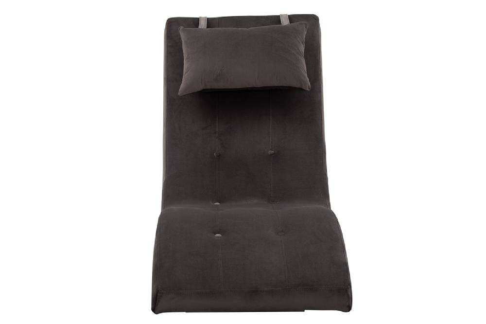 Salesfever Liege grau Polsterliege Relaxliege 200 cm Design Samt Tiara Begrenzte Freigabe