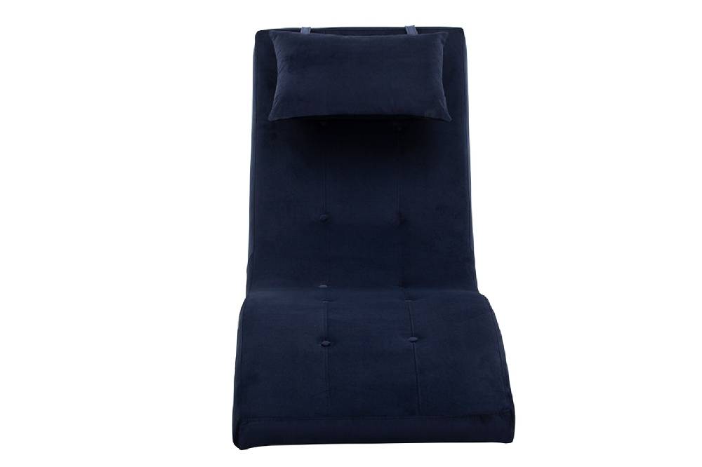 Salesfever Liege blau Polsterliege Relaxliege 200 cm Design Samt Tiara Letzte 3 Tage