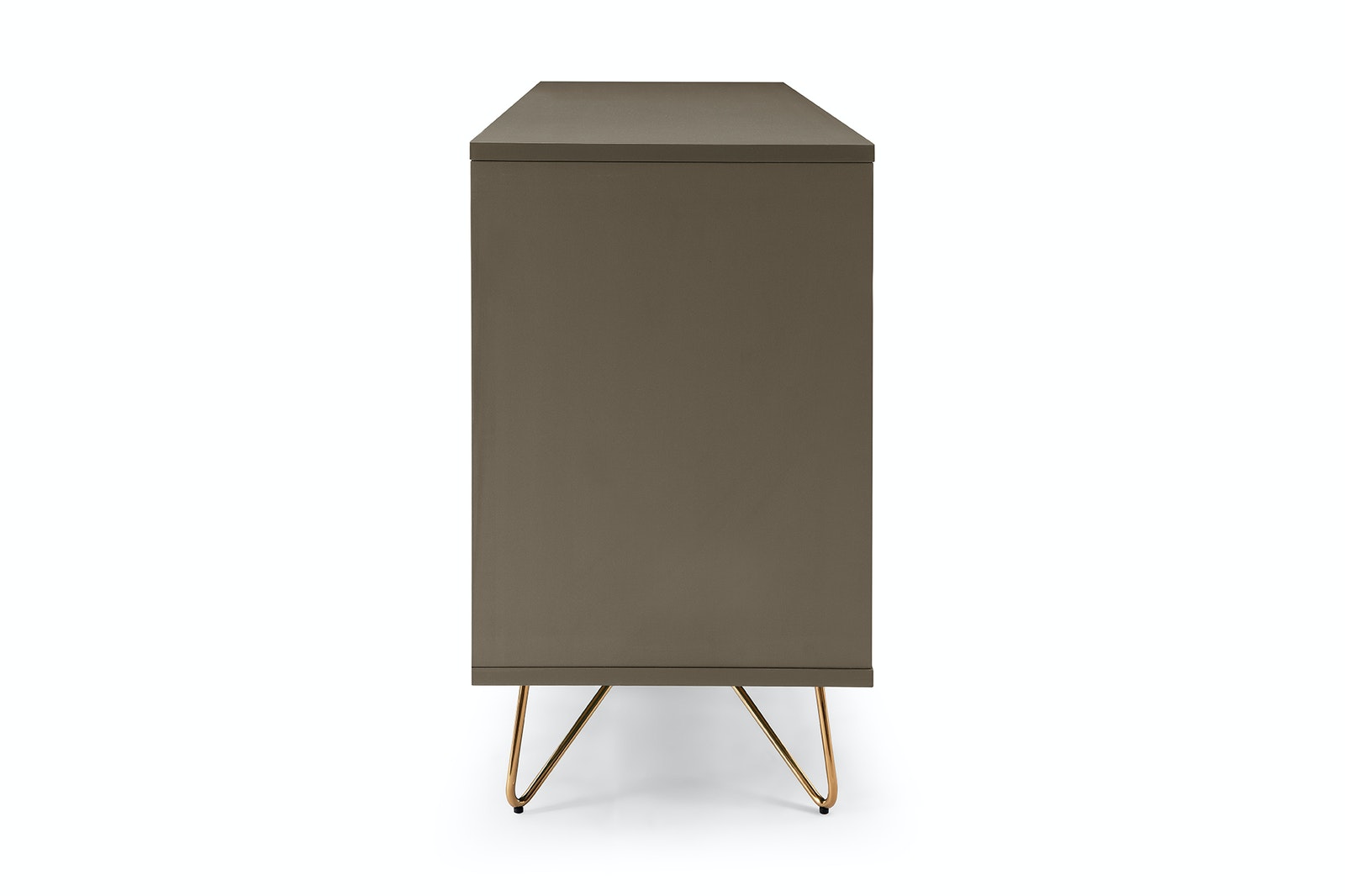 Salesfever Sideboard Grau mit 2 Türen und 3 Schubladen Beine Messing LOTTA JETZT KAUFEN